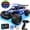 Blue, variant on WonderStone 1:16 RC Cars, Alloy Remote Control Truck with LED Headlight and 2 Rechargeable Batteries, High Speed Adjustable 2.4 GHz Monster Trucks for Boys Kids Adult Gifts 3-12, Blue