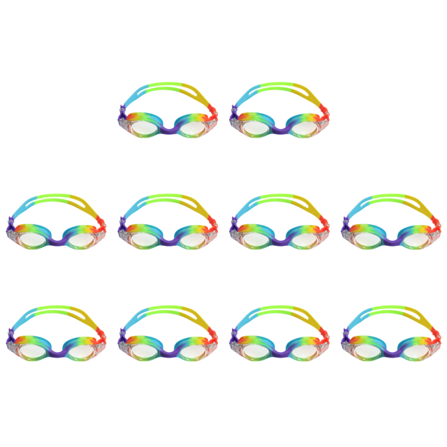 Gafas para niños Gafas de natación cómodas para niños de 3 a 14 años (color del arco iris)