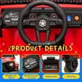 thumbnail image 6 of Xuanlur 12V Ride on Electric Truck Car for Kids, 12V Kids Electric Vehicles w/ Remote Control, 4 Wheel Suspension, USB, Bluetooth, Power Display, Battery Powered Ride on Toys for Boys Girls (Red), 6 of 8