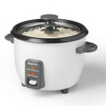 thumbnail image 1 of Starfrit 6-Cup Rice Cooker, Non-Stick PFAS-Free Ceramic Pot, Cook & Keep Warm Functions, Steam Basket, Lid Included, 300W, Easy Cleanup,, 1 of 8
