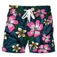 thumbnail image 1 of HX pantalones cortos de playa Hawaianos para Hombre, Ropa con estampado Floral de hojas polinesianas, a la moda, envío directo Fivean unisex, 1 of 1
