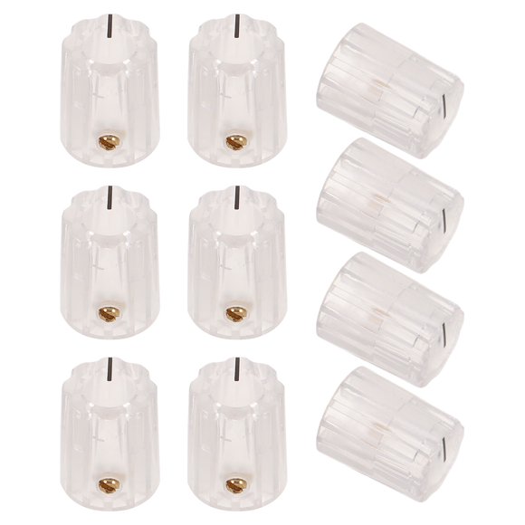 NUOLUX 10Ud Perillas Para Amplificador Y Guitarra Control Universal Vintage Transparente
