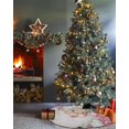 thumbnail image 3 of Falda de árbol de Navidad de rayas rosas de Papá Noel, decoraciones para el hogar, suministros para el hogar, cubierta Base de faldas de árbol de Navidad, 3 of 4