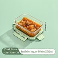 thumbnail image 1 of Microwave Heating Glass Lunch Box Refrigerator Fresh-keeping Bowl With Lid Sealed Box Bento Box Large Capacity Lunch Box 370ml, 1 of 6