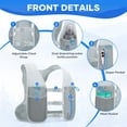 thumbnail image 2 of Maelstrom Running Vest for Men & Women, Adjustable Lightweight Hydration Pack with 500ml Soft Flask for Trail, Hiking, Cycling, Marathon Gray, 2 of 8
