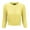 Baby Yellow, variant on Women's Crewneck Button Down 3/4 Sleeve Cropped Knit Cardigan Sweater MK3514