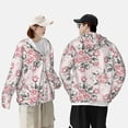 thumbnail image 4 of Junzan Rose Flowers Pattern Adult Sun Protection Shirts, Fishing Shirts Long Sleeve UV Sun Hoodie for Men & Women-X-Large, 4 of 7