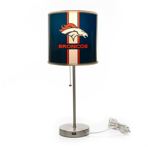 Imperial Denver Broncos Chrome Desk Lamp
