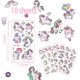 thumbnail image 3 of Tatuaje de unicornio ZHAOCHENG 5 láminas fosforescentes regalo cumpleaños, 3 of 5