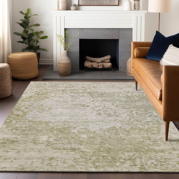 Addison Rugs Chantille Indoor/Outdoor Transitional Modern Beige Machine Washable Rectangle Rug, 10' x 14'