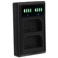 thumbnail image 2 of Camera Battery Charger Micro/TypeC Dual Port Camera Dual Display Dual Dock Charger For LPE6/E6N Camera Battery, 2 of 8