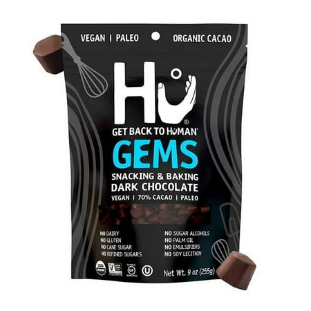 Hu Snacking & Baking Gems, Dark Chocolate, 9 oz (255 g)