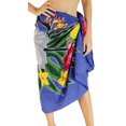 thumbnail image 2 of HAPPY BAY Women's Beachwear Summer Beach Bikini Wraps Sarong Coverups Wrap Skirt Bathing suit Swimsuit Swimwear Swim Cover up for Women One Size Blue, Floral, 2 of 4