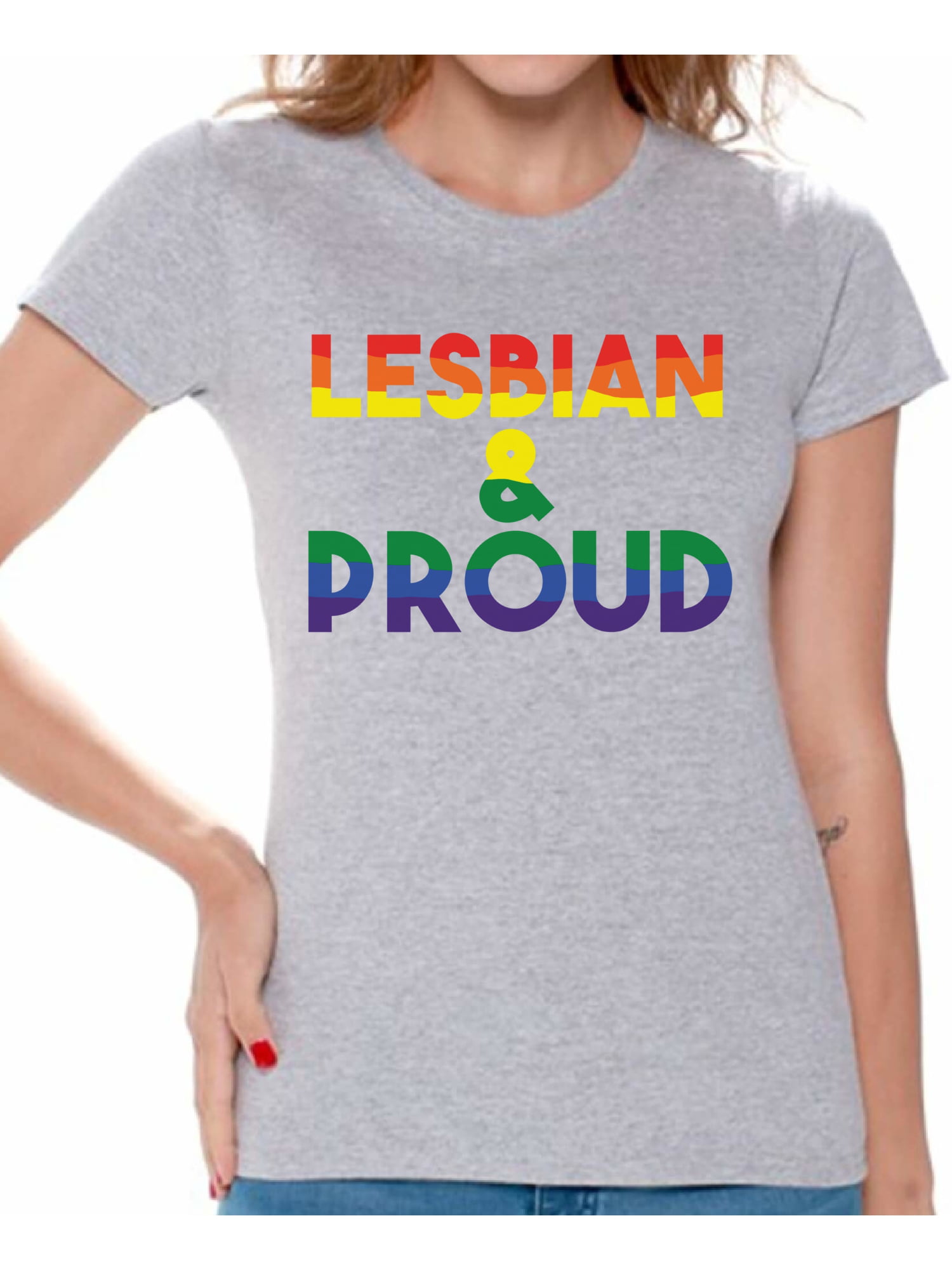 Awkward Styles Lesbian And Proud T Shirt Lgbtq T Shirts For Women
