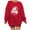 Red, variant on YABCSAZ Ugly Christmas Sweater for Women Plus Size Sweatshirts Casual Loose Long Sleeve Tops Santa Claus Christmas Trees Snowmen Reindeer Graphic Printed Oversized Pullover,Gifts for Women
