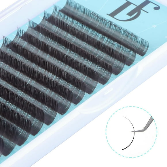 shiyou-Dark Brown Lash Extension Volume Eyelashes Extensions 0.05 CC 15-20mm Lash Tray Individual lash Extensions Classic Lash Extensions Soft Matte Black Single Lashes for Professional Salon Use