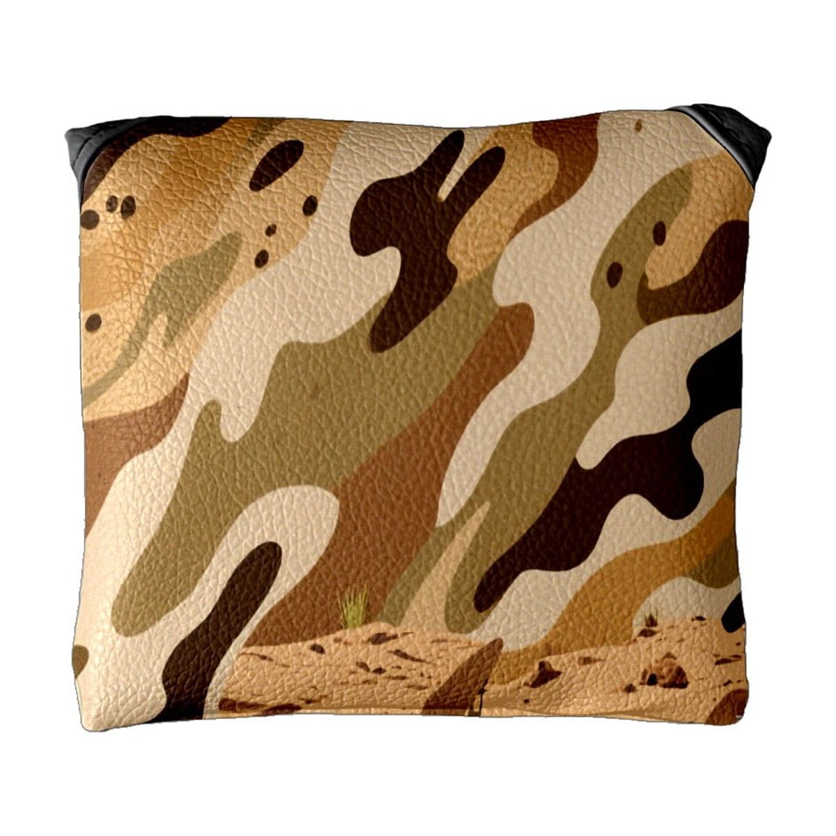 Golf Mallet Putter Cover Premium Leather Golf Putter Head Cover with Magnetic Closure, Golf Cover for Men and Women Camouflage