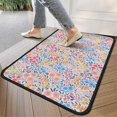 thumbnail image 4 of Pink Pioneer Flower Pattern Door Rugs,Washable Non Slip Door Mats Indoor,Decorative Door Mats,Entry Mat Indoor for Entrance,Bedroom,Kitchen,Bathroom,30"x17", 4 of 6