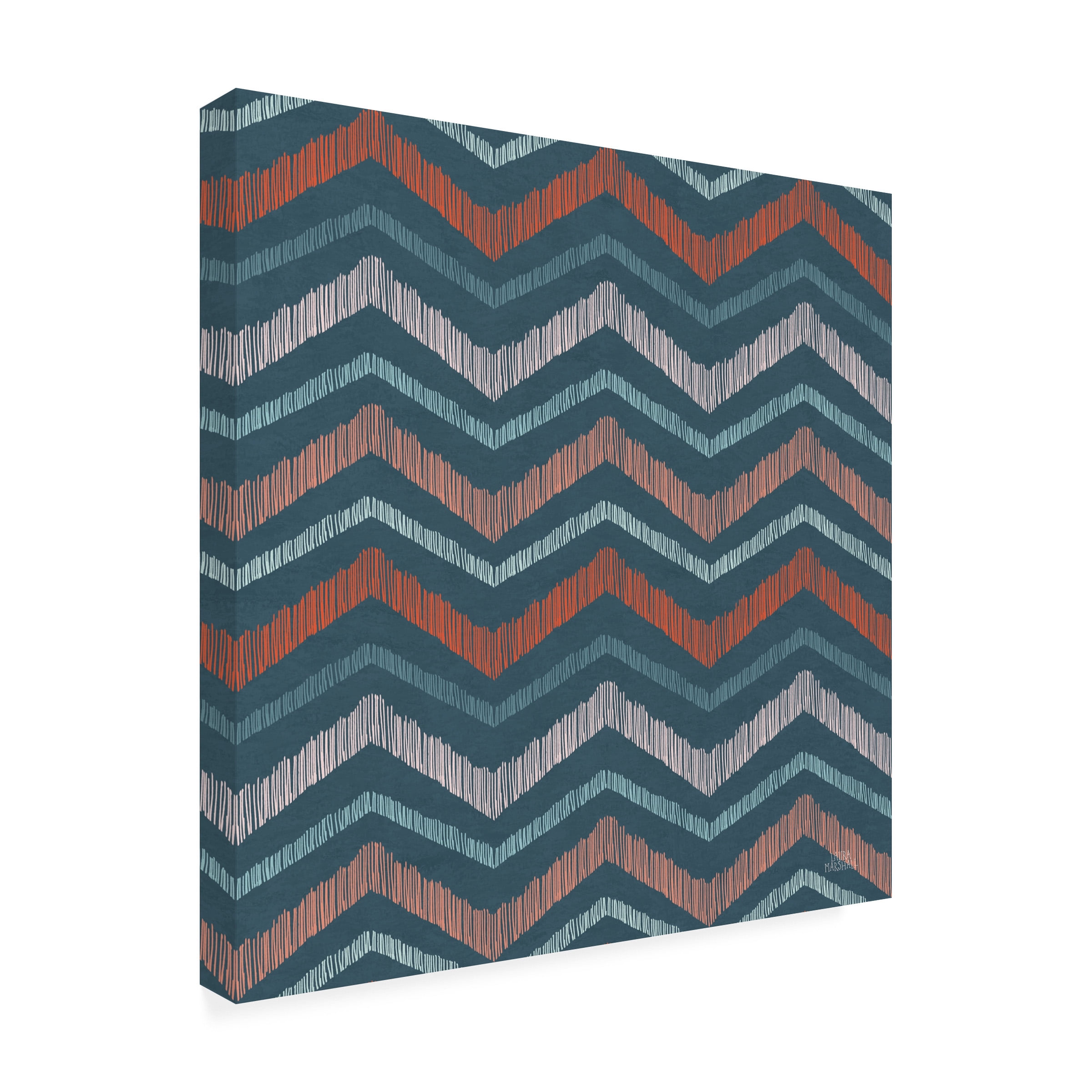 Laura Marshall 'Seaside Village Pattern XIIIB' Canvas Art