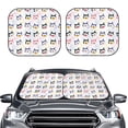 thumbnail image 2 of Balery 2 Piece Cute Dog Car Windshield Sun Shade|Foldable Front Windshield Shade for Car Front Window for Most Sedans SUV Truck-Large, 2 of 7
