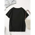 thumbnail image 2 of [Whimsical Mouse Graphic Tee] Casual Whimsical Mouse Graphic Women's T-Shirt - Short Sleeve, Stretchy Cotton Blend, Machine Washable - Perfect for Leisure & Travel, 2 of 6