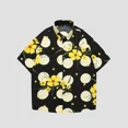 thumbnail image 3 of Camisas finas de verano 2024 para hombre, camisa hawaiana de manga corta para playa, blusas holgadas informales con estampado de moda para hombre, blusas con cuello vuelto, 3 of 5