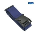 thumbnail image 3 of 2" x 6.5' Luggage Strap Polyester Adjustable Suitcase Belt for Travel Packing Bag Closure Identify, Dark Blue 4 Pack, 3 of 6