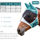 thumbnail image 3 of Máscara de caballo, máscaras para caballos con orejas para caballo azul real, tamaño completo, anteojeras de caballo y capó de oreja de caballo y cubierta de malla negra, azul marino L, 3 of 5