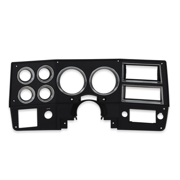 Brothers Trucks INST886 Instrument Bezel - With A/C - Black/Chrome