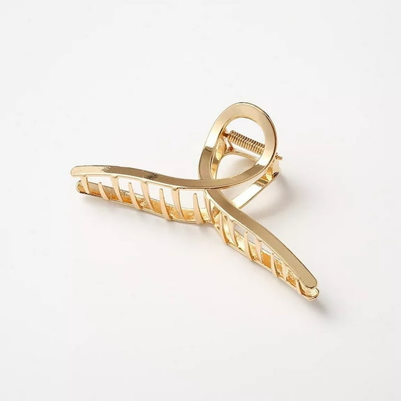 Metal Hair Clips for Women - Durable & Elegant Metal Claw Clips, Perfect for Everyday Use - Gold, 1 Pc