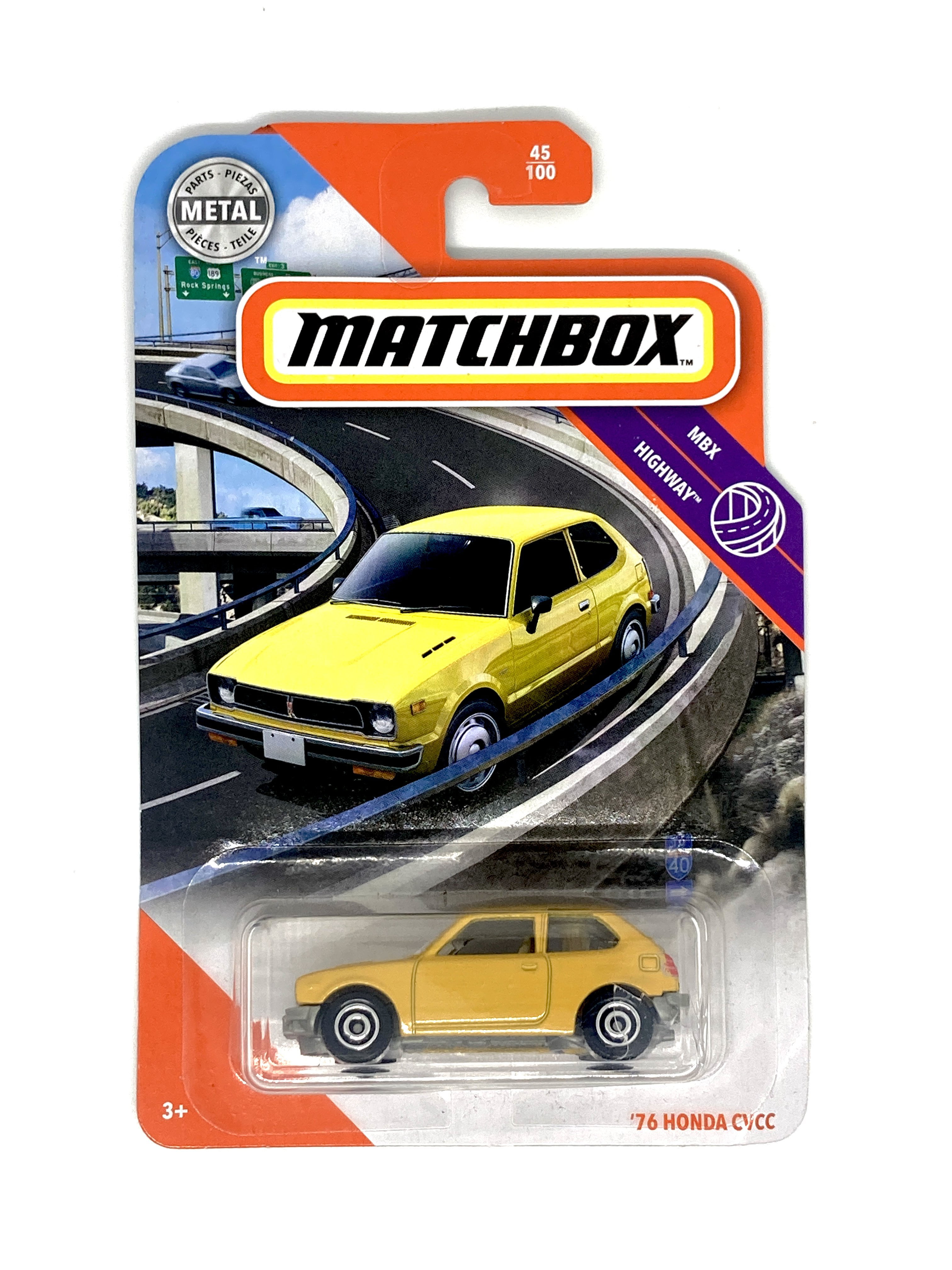 OVP & NEU Matchbox '76 Honda CVCC Serie MBX Highway 45/100 