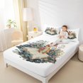 thumbnail image 4 of Feelyou Jungle Deer Wildlife Full Size Sheets for Child, Vintage Books Bed Sheets, Rustic Flower Plant Sheet Sets, Microfiber Bedroom Decor, 4-Piece, 4 of 7
