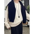 thumbnail image 4 of Suéteres de Cuello Redondo para Mujer, Larga, Holgados, Informales, para Otoño Crema Talla Única, 4 of 8