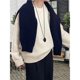 thumbnail image 4 of Suéteres de Cuello Redondo para Mujer, Larga, Holgados, Informales, para Otoño Crema Talla Única, 4 of 8