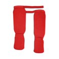 thumbnail image 1 of Equipo de Protección para Karate Rojo, Espinilleras para Entrenamiento de Boxeo, Espinilleras para Combate de Taekwondo y , Protectores de Empeine M, 1 of 5