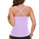 thumbnail image 2 of Trajes de Baño de Bikini de Mujer sin Mangas Sólido Empujado Acolchado de Baño Superior, Cuello en V Profundo Envoltura de Textura, Poliéster Spandex, 2 of 5