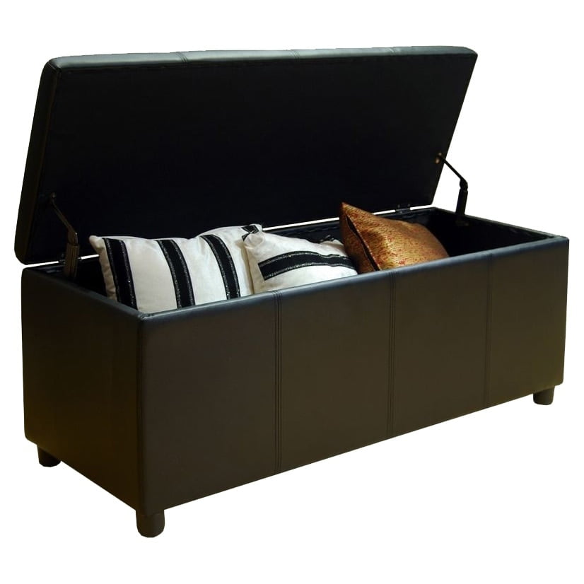Greatime OS001 Large Storage Ottoman, Black - Walmart.com