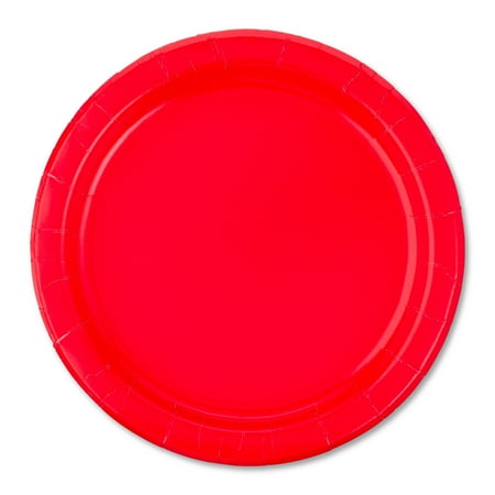 Disposable Paper Plates 7 Red 70 Count by Way To Celebrate Disposable Paper Plates 7 Red 70 Count by Way To Celebrate
