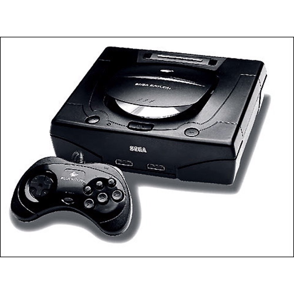 Refurbished Sega Saturn System Video Game Console Black Home Walmart