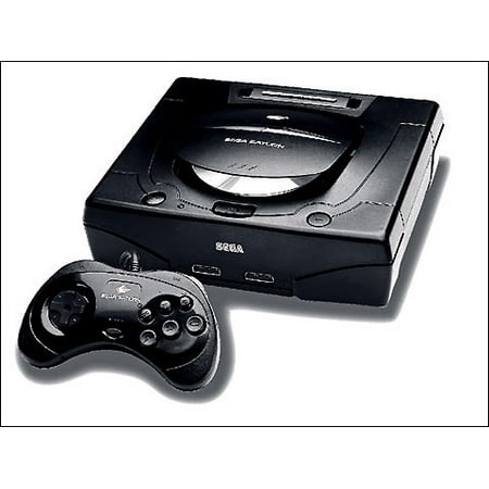 Refurbished Sega Saturn System Video Game Console Black (Sega Saturn Best Graphics)