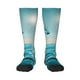 thumbnail image 1 of Fotbe Turquoise Ocean Reflection Calcetas Divertidas Estampadas para Hombre y Mujer, Calcetas de Algodón hasta la Rodilla para Caminar, Correr, Enfermería y Embarazo, 1 of 6