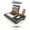 Black, variant on Lap Table With Wrist Rest, Includes Mouse Pad & Phone Holder, Gray Wood Grain Design, Fits Laptops Up To 15.6 Inches, For Home Office & Leisure Scenarios