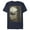 Navy Blue, variant on Men's Star Wars: The Mandalorian The Child and Bounty Hunter Portrait Scene Graphic Tee Charcoal Heather 2X Large