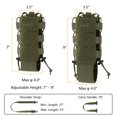 thumbnail image 3 of BASSDASH MOLLE Water Bottle Holder Pouch with Shoulder Strap Modular Bag for Fishing Hunting Hiking Travel Outdoor Activities, 3 of 7