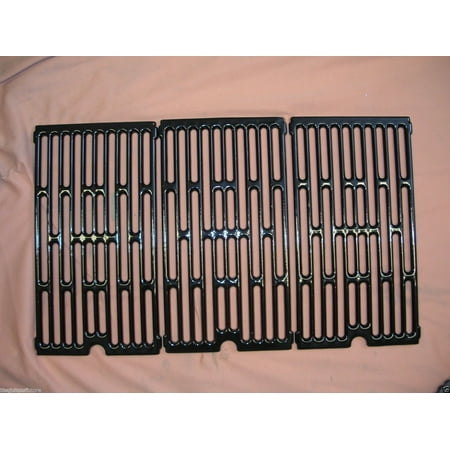 Porcelain Cast Iron Cooking Grates - Vermont Castings Gas Grill Cast Iron Porcelain Coated Cooking Grates Set of Three Grates 9 1/16 x 16 7/16