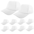 thumbnail image 4 of STOBOK White Blank Sublimation Mesh Baseball Hats for Daily Use 10Pcs, 4 of 7