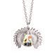thumbnail image 1 of Ilustración Bird saludo en cámara Collar de girasol collar collar collar colgante, 1 of 3