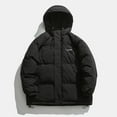 thumbnail image 3 of Vedolay Parka Jackets Coat for Men Slim Coat Trench Jacket Long Parka Overcoat Outwear Black,2XL, 3 of 4