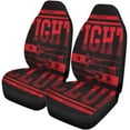 thumbnail image 2 of RYLABLUE Set of 2 Car Seat Covers Red MMA Fight Sport Graphics Boxing Workout Athletic Badge Universal Auto Front Seats Protector Fits for Car,SUV Sedan,Truck, 2 of 5