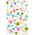 thumbnail image 4 of SAFAVIEH Soho Dots Polka Dots Wool Area Rug, Ivory/Multi, 8' x 8' Round, 4 of 10